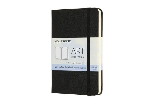 MOLESKINE Aquarell-Notizbuch HC P/A6 626741 schwarz, 60 Seiten
