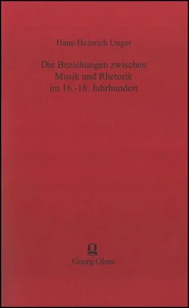 Die Beziehungen zwischen Musik und Rhetorik im 16.-18. Jahrhundert