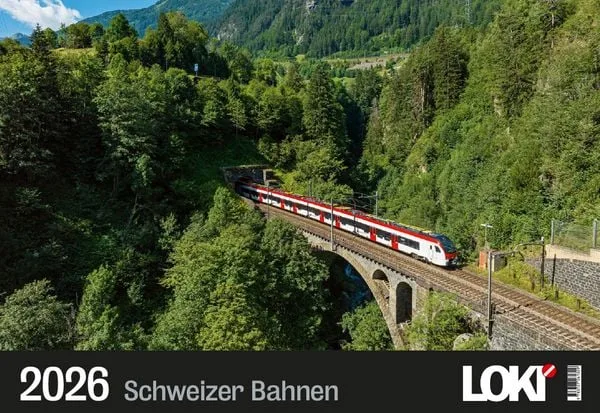 LOKI Kalender Schweizer Bahnen 2026