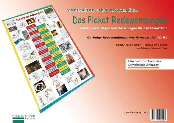Das Plakat Redewendungen