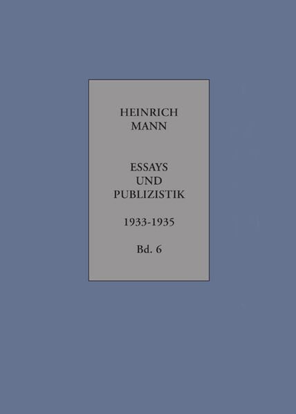 Essays und Publizistik: Bd.6/1+6/2 Februar 1933 bis 1935, 2 Bde.