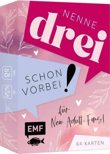 Kartenspiel: Nenne drei ? schon vorbei! ... für New Adult-Fans!