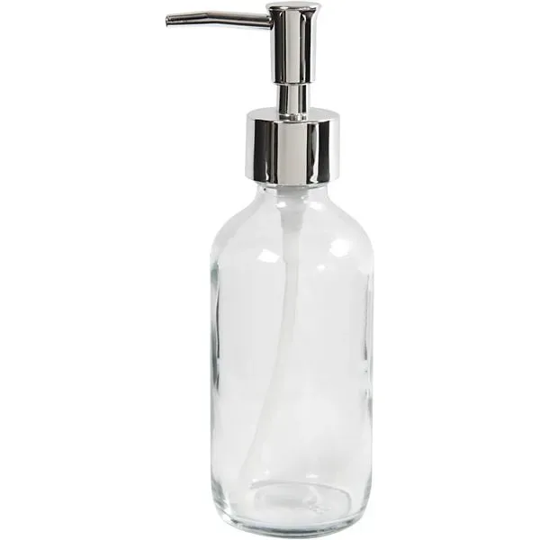 Creativ Company Seifenspender, H 19,3 cm, D 6,3 cm, 230 ml, Transparent, 1 Stk