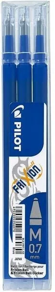 PILOT Mine FriXion Refill BLS-FR7-L-S3 blau, 3er Set