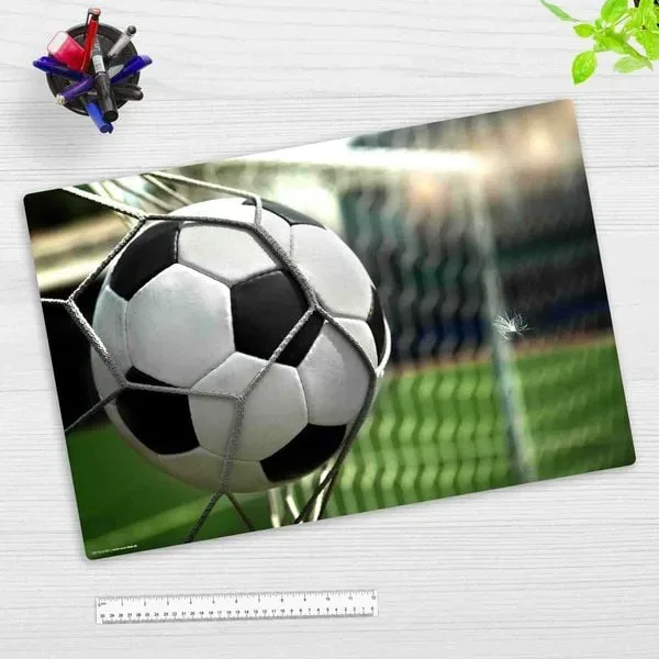 Cover-your-desk Schreibtischunterlage für Kinder Fußball im Tor, aus hochwertigem Vinyl , 60 x 40 cm