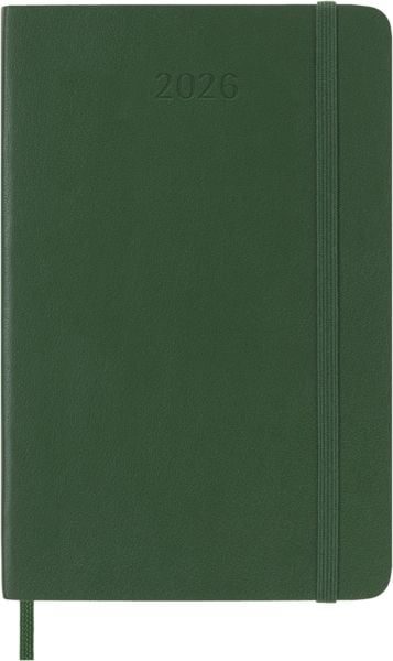 MOLESKINE Agenda Classic Pocket 2026 DSK1512WN2Y26 1W/1S myrtengr&uuml;n SC 9x14cm