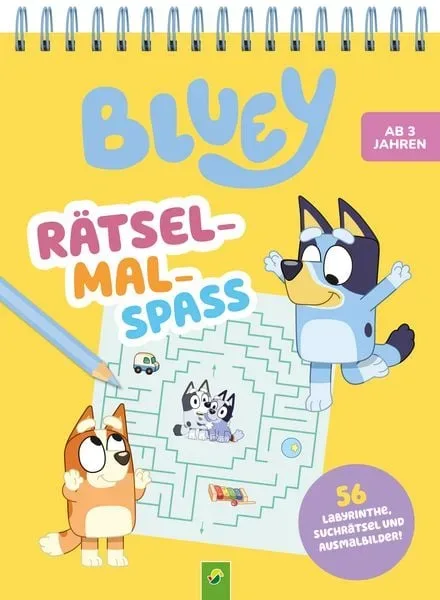 Bluey Rätsel-Mal-Spaß