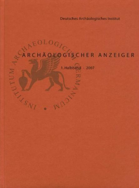 Archäologischer Anzeiger / Archäologischer Anzeiger