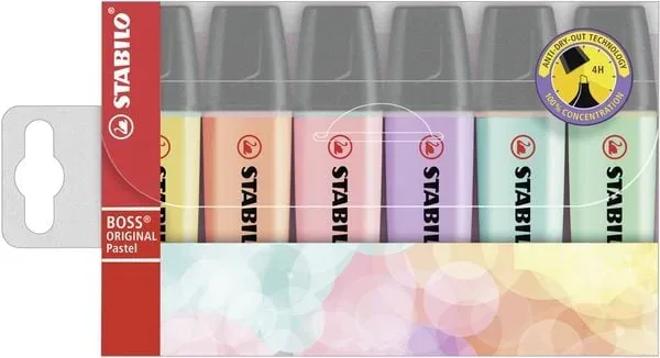 STABILO Textmarker BOSS Pastell 70/6-2 6er Etui
