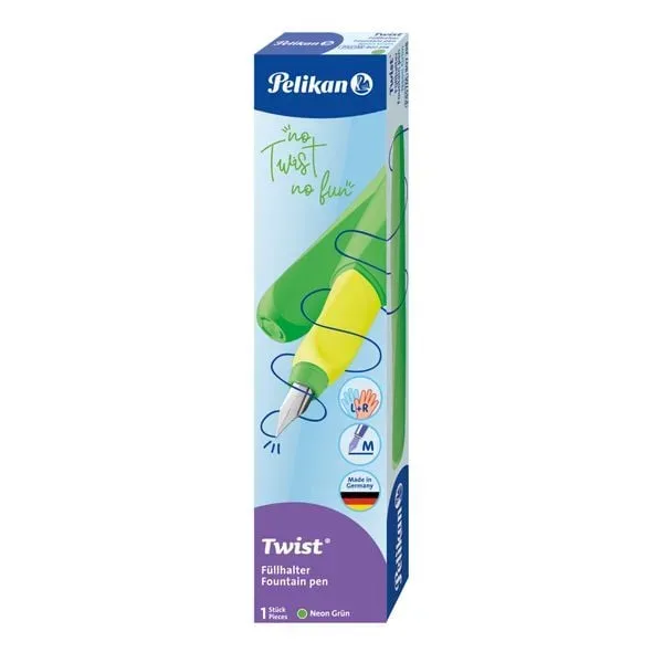 PELIKAN Twist F&uuml;llhalter Feder M 807258 Neon Gr&uuml;n