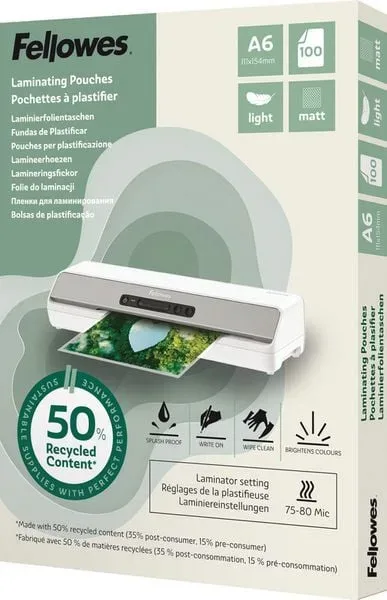 Laminierfolien recyc. A6/matt