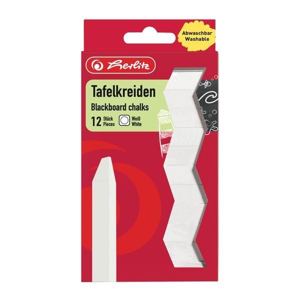 Herlitz Tafelkreide 8648107 Weiß 12 St./Pack. 12 St.