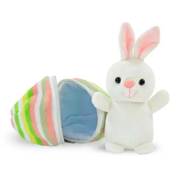 Plüsch-Hase im Ei, 16 cm