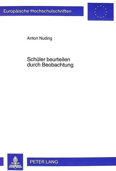 Schüler beurteilen durch Beobachtung