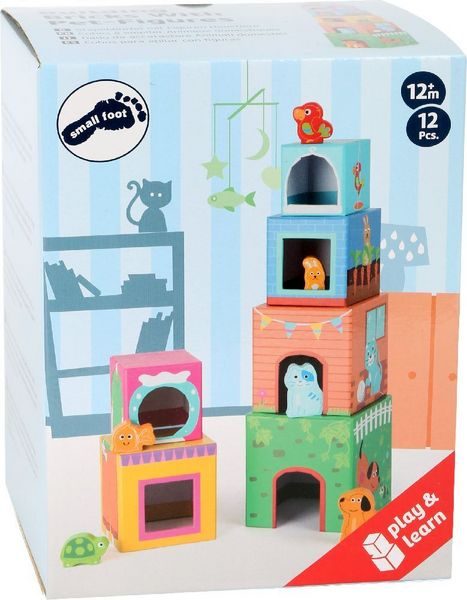 small foot Stapelwürfel mit Figuren Haustiere 10044