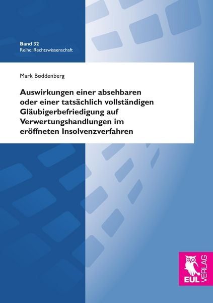 Auswirkungen einer absehbaren oder einer tatsächlich vollständigen Gläubigerbefriedigung auf Verwertungshandlungen im eröffneten Insolvenzverfahren