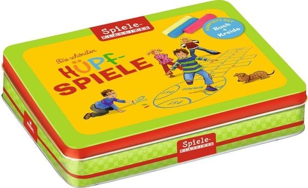 Moses Verlag Spieleklassiker HÜPFSPIELE in Metalldose