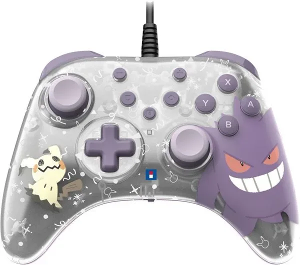 HORI Nintendo Switch 2 HORIPAD Turbo (Pokémon: Gengar und Mimigma) Controller Silber/Violett/Weiss für 2, Switch, OLED, PC