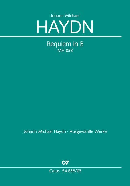 Requiem in B-Dur MH 838, Klavierauszüge