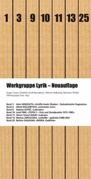 Werkgruppe Lyrik - Neuauflage, 7 Bde.