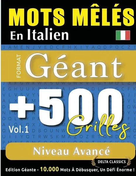 MOTS MÊLÉS EN ITALIEN FORMAT GÉANT