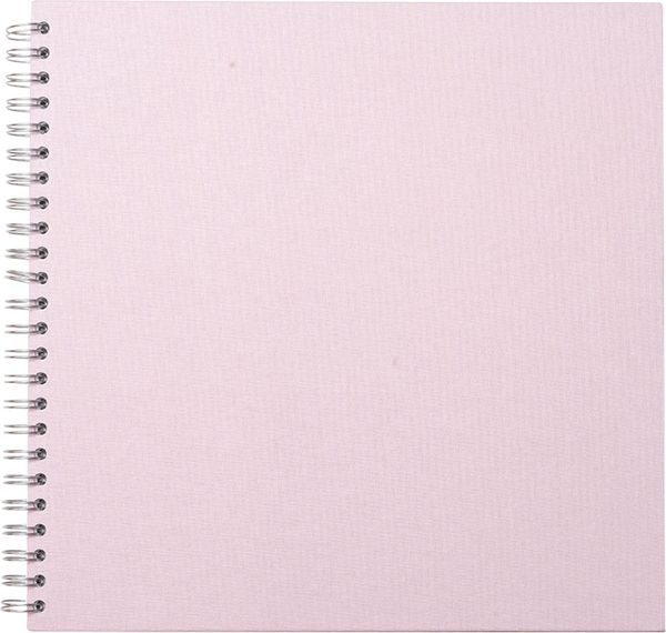 EIBERT - Kreativbuch mit Leineneinband, 32x32cm, Puderrosa