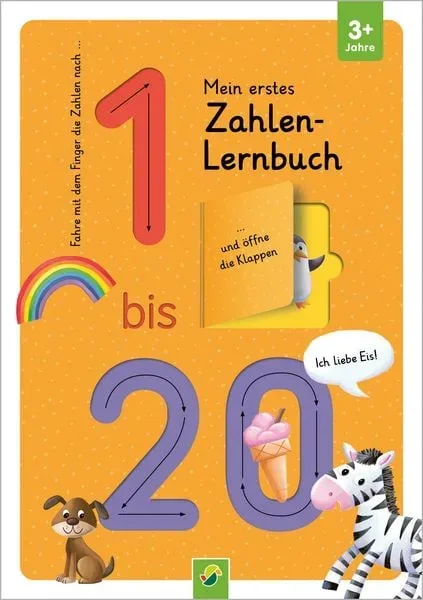 Mein erstes Zahlen Lernbuch mit Spurrillen und Klappen