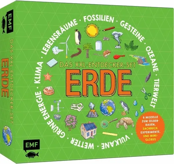 Das XXL-Entdecker-Set ? Erde: 6 Modelle zum Selberbauen, Sachbuch, Experimente und Mini-Globus