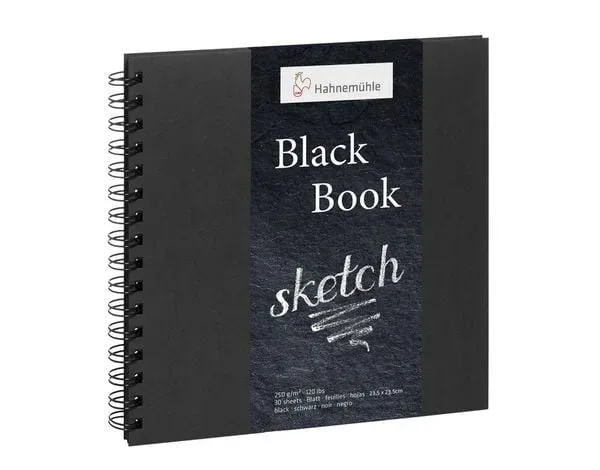 Hahnemühle Papier Black Book, 23,5 x 23,5 cm, 250 g/m²