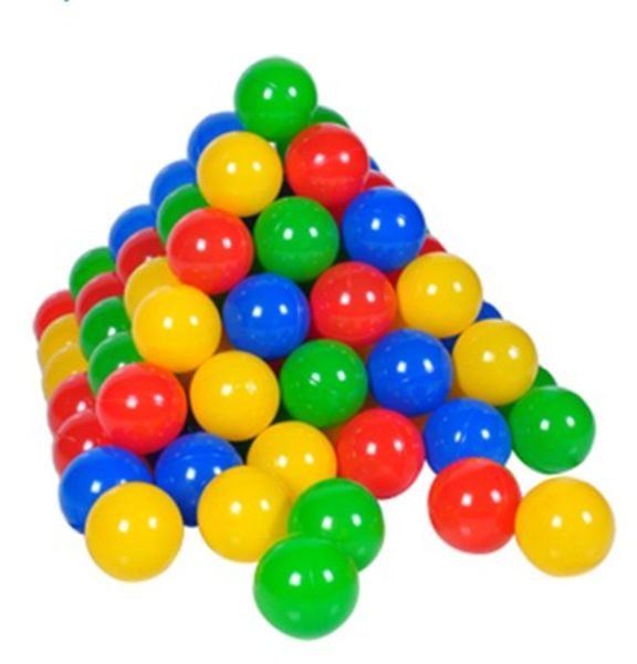 knorr® toys Bälle Set 6 cm - 100 Stück im Netz - bunt