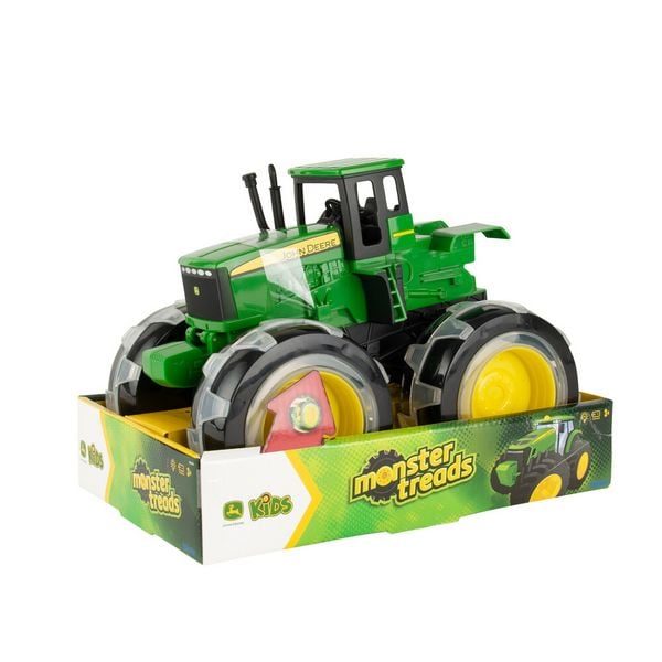 TOMY Monster Treads - John Deere mit leuchtenden Rädern - grün