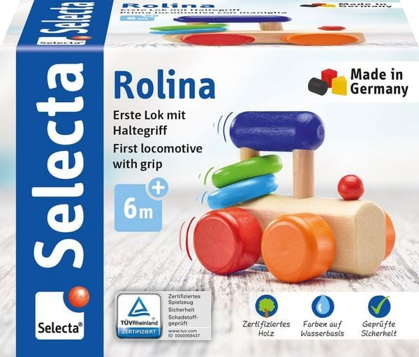 Selecta Schiebespielzeug Lok Rolina