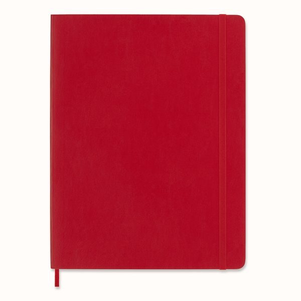 Moleskine Notizbuch Xlarge, Liniert, Soft Cover, Scharlachrot