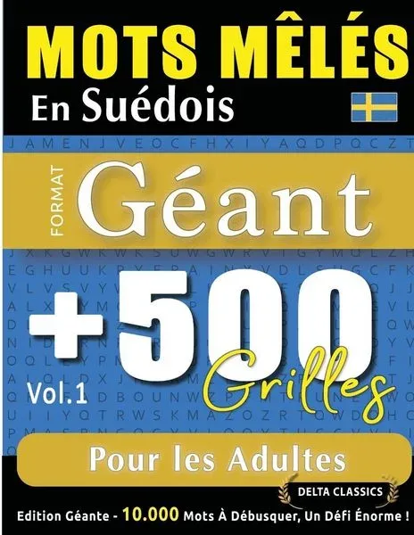 MOTS MÊLÉS EN SUÉDOIS FORMAT GÉANT