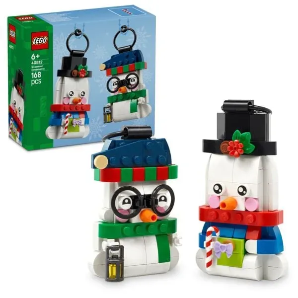 LEGO Deko-Schneemänner Modellbausatz zum Aufstellen oder als Deko 40812