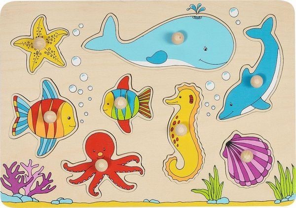 Goki Puzzle Steckpuzzle Unterwasserwelt