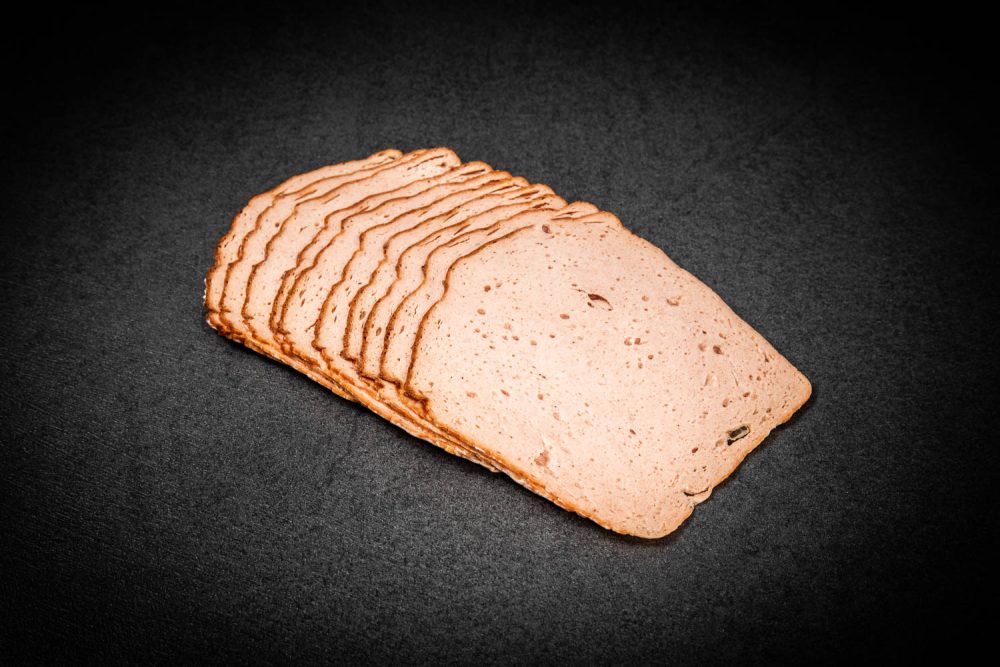 Bio Knospe Fleischkäse geschnitten