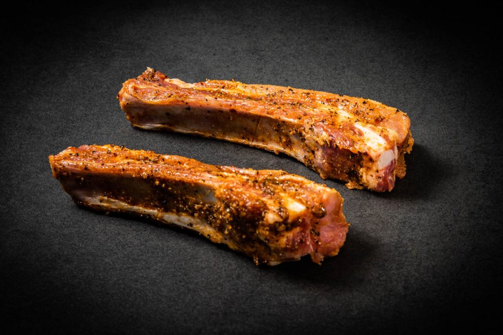 Bio Knospe Schweine Grill Ribs mariniert