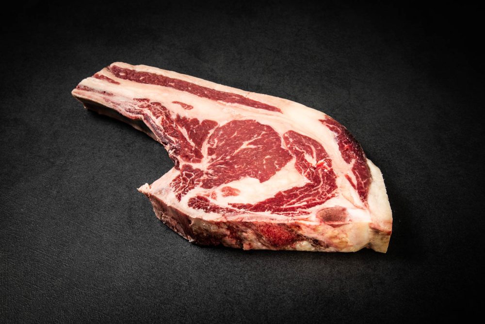 Rubia Gallega *alte Kuh* (Chuleton) Côte de boeuf