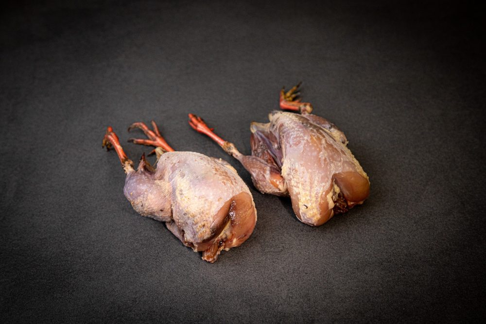 Rebhuhn ganz und ausgenommen (Schale à 2 Stück, ca. 250g)