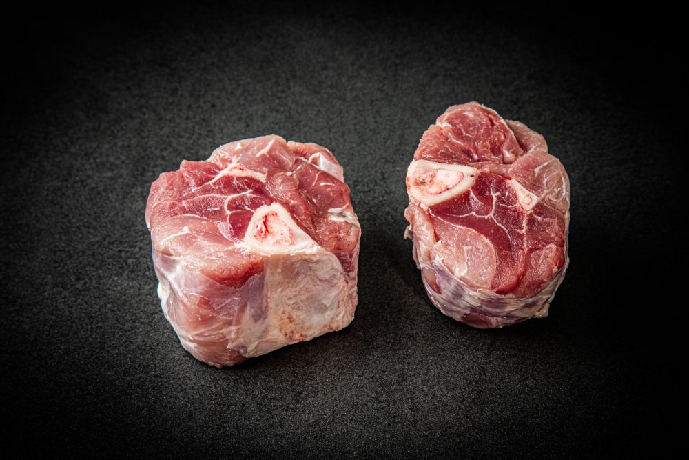 Bio Knospe Schweinshaxe portioniert
