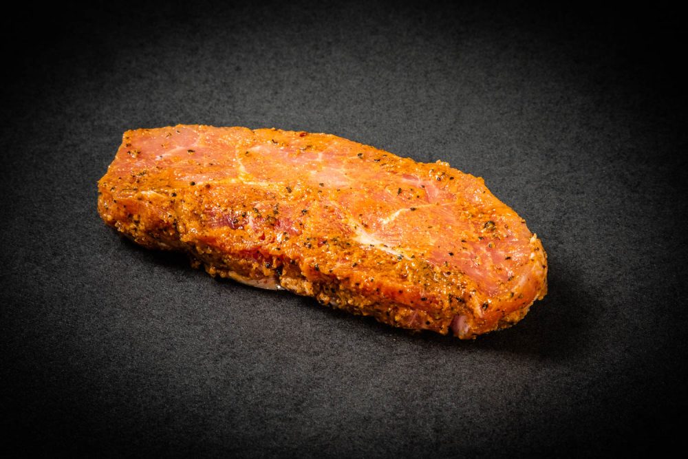 Schweizer Schweinshuftsteak an Pfeffermarinade