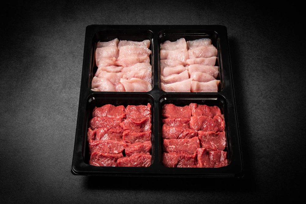Tischgrill DELUXE mit Rindsfilet und Pouletbrust