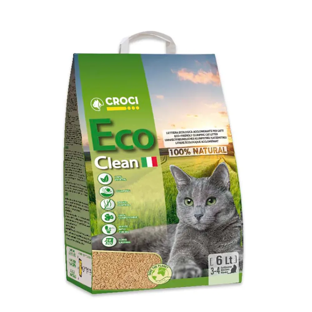 Croci Eco Clean Katzenstreu - 6 l (ca. 2.4 kg)