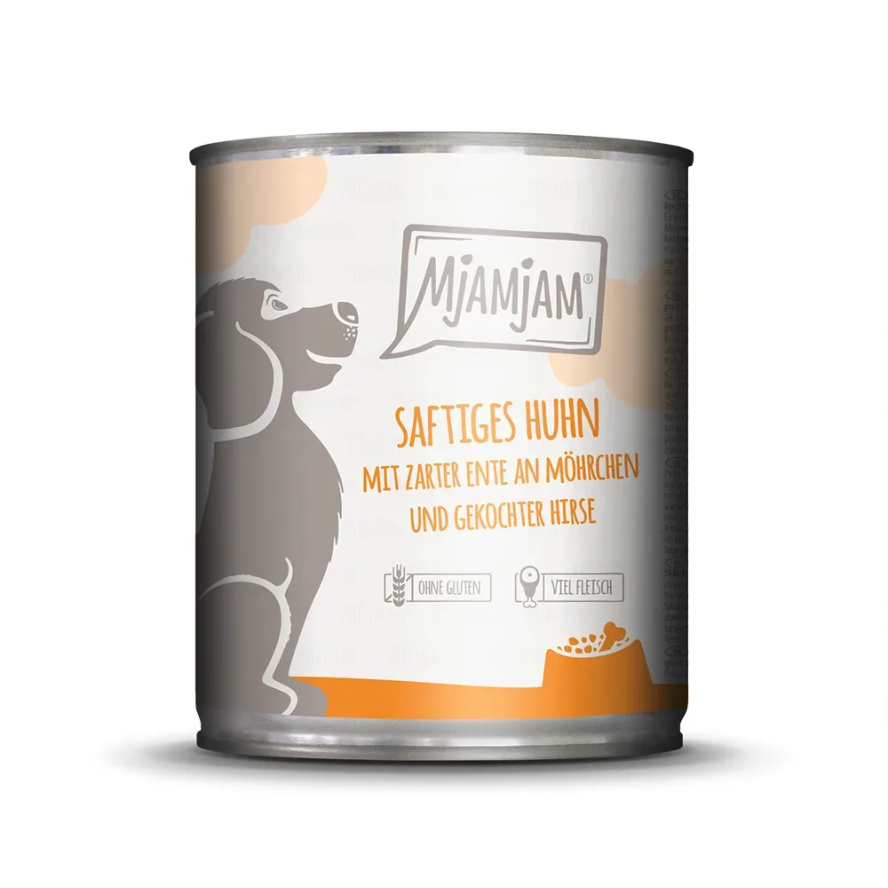 MjAMjAM Adult Hund 6 x 800 g - Mixpaket I (3 Sorten)