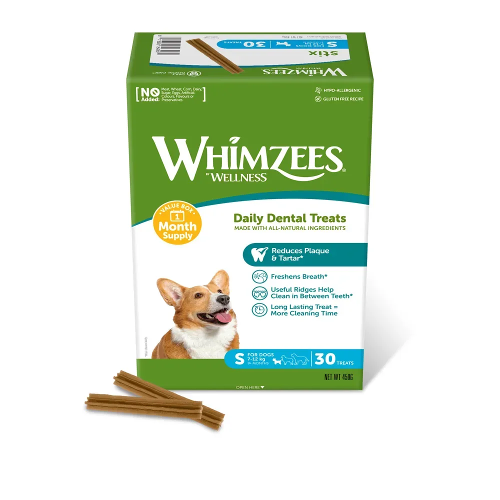 Whimzees by Wellness Monthly Stix Box -  Sparpaket: 2 x Grösse S