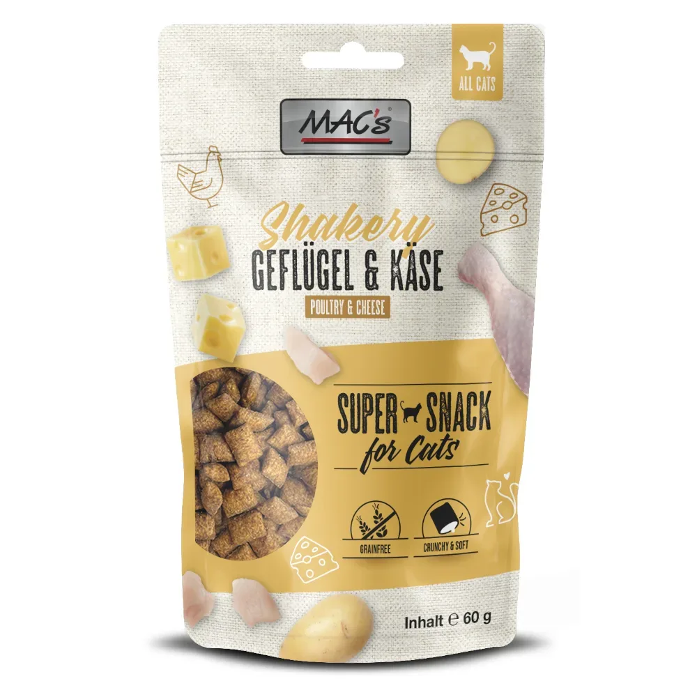 MAC's Cat Shakery Snack - Huhn & Käse (3 x 60 g)