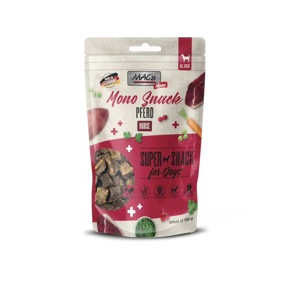 MAC´s Dog Mono Snack - Pferd 100 g