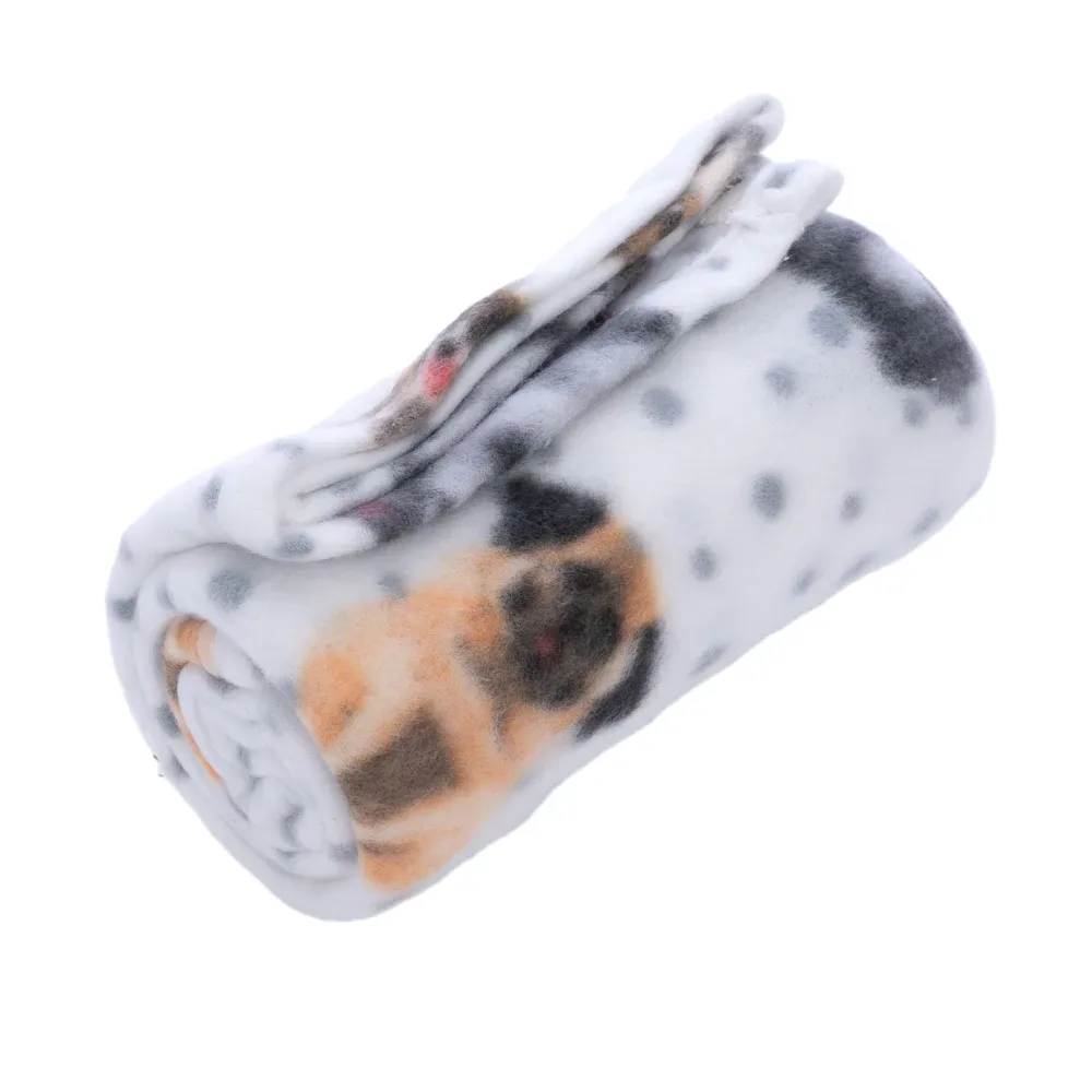 zooplus Basics Kuscheldecke Fleece Dogs & Dots -  L100 x B 70 cm
