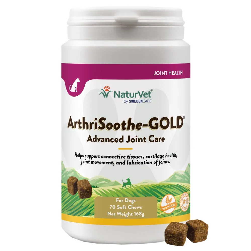 NaturVet ArthriSoothe-Gold Snacks - 70 Chews